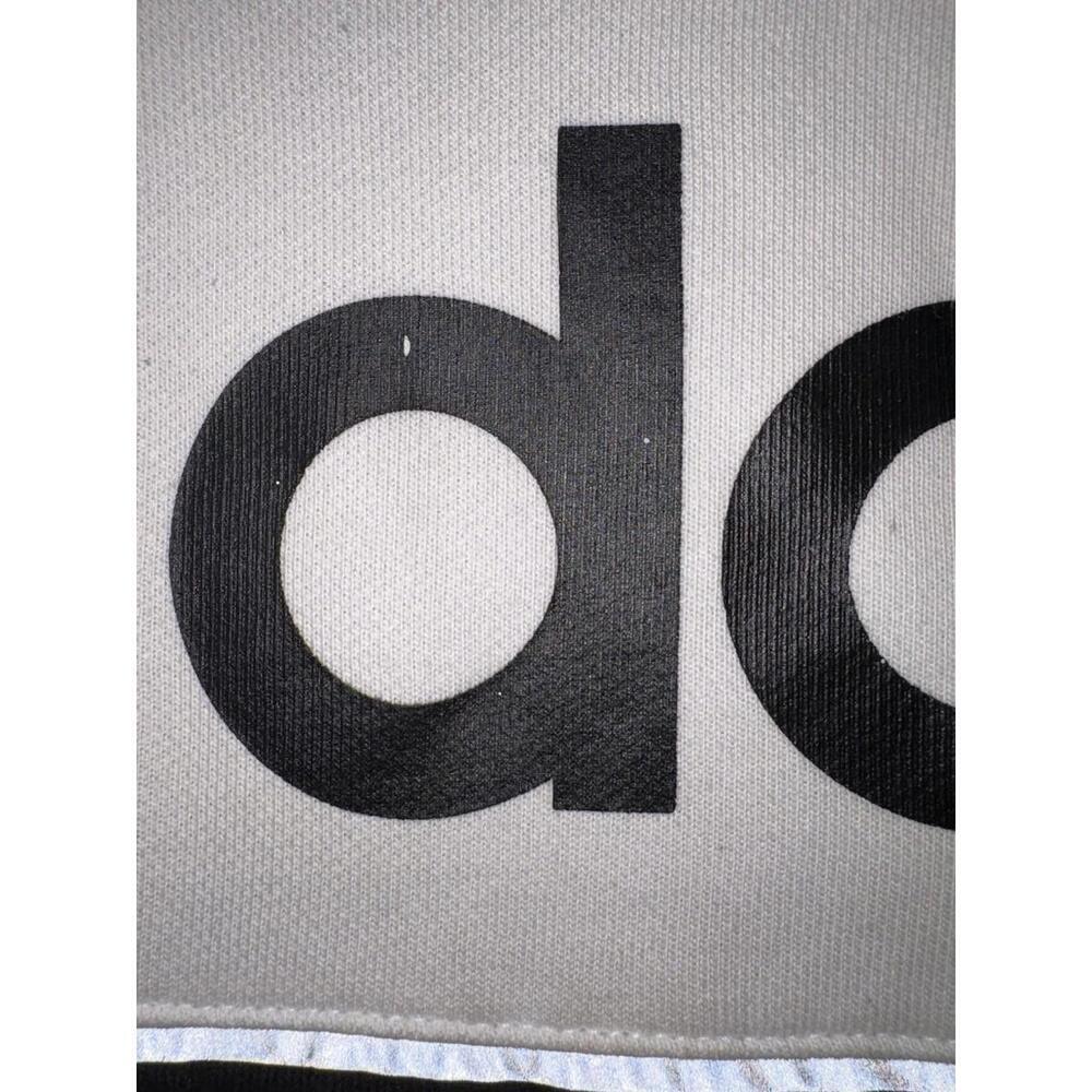 Adidas Sweatshirt Adult XL Gray Black Trefoil Logo Fleece Crewneck Streetwear - Picture 6 of 11
